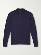 Thom Sweeney - Zip-Up Cotton Sweater - Blue