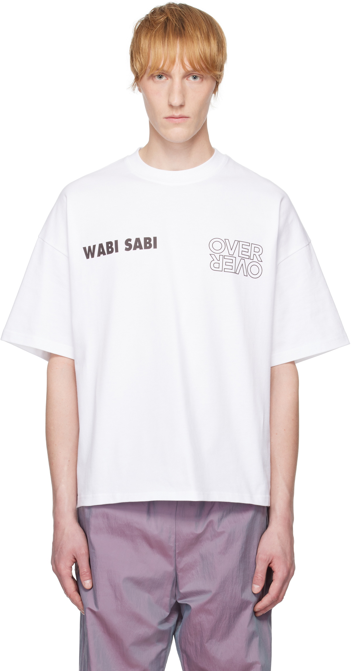 OVER OVER White Boxy Crop T-shirt