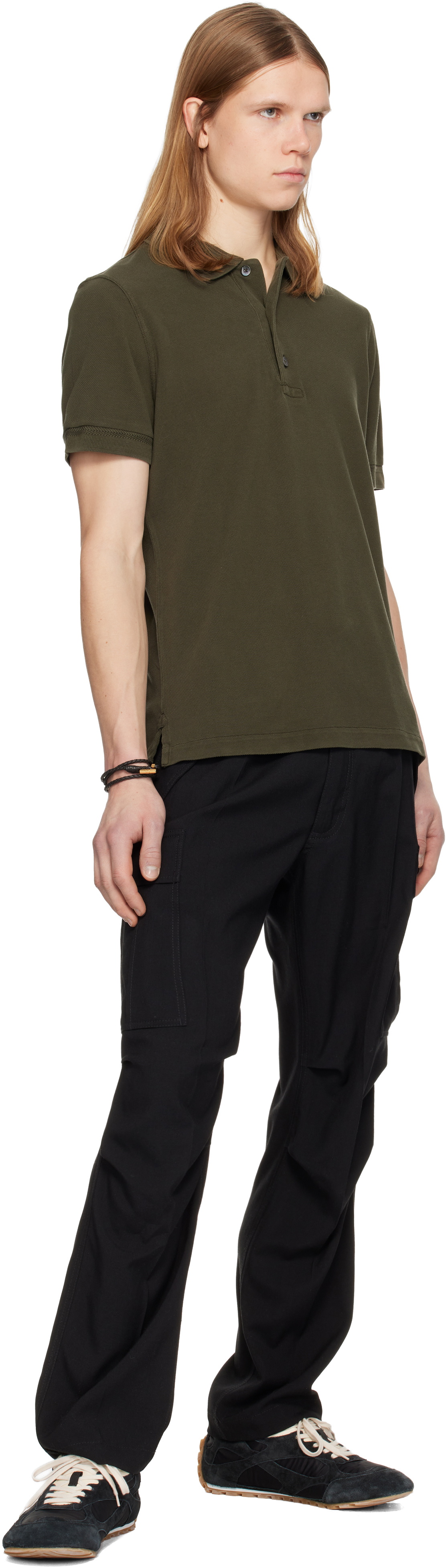 TOM FORD Black Wool Cashmere Cargo Pants