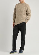 Sunspel Shetland Wool Jumper Camel