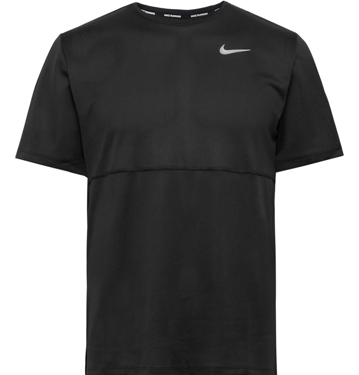 Photo: Nike Running - Breathe Dri-FIT Mesh T-Shirt - Black