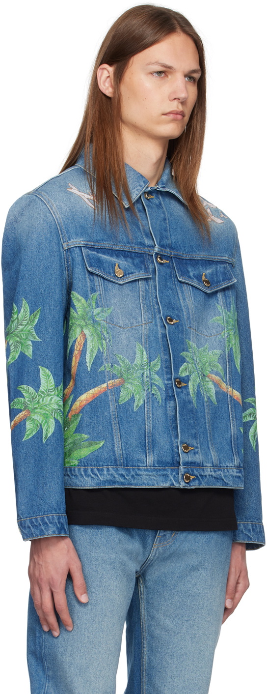Casablanca Blue Tennis Club Denim Jacket