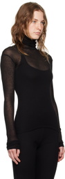 BITE Black Ribbed Turtleneck