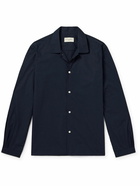 Officine Générale - Eloan Garment-Dyed Organic Cotton-Poplin Shirt - Blue