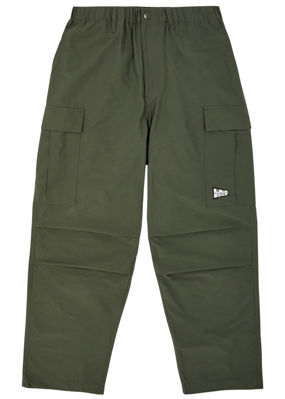 Photo: Billionaire Boys Club Logo Cotton-blend Cargo Trousers Green