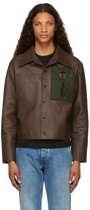 Photo: Maison Margiela Brown Calfskin Kaban Jacket