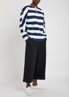 Jacquemus Le Pantalon Marin Cropped Wide-leg Trousers Black