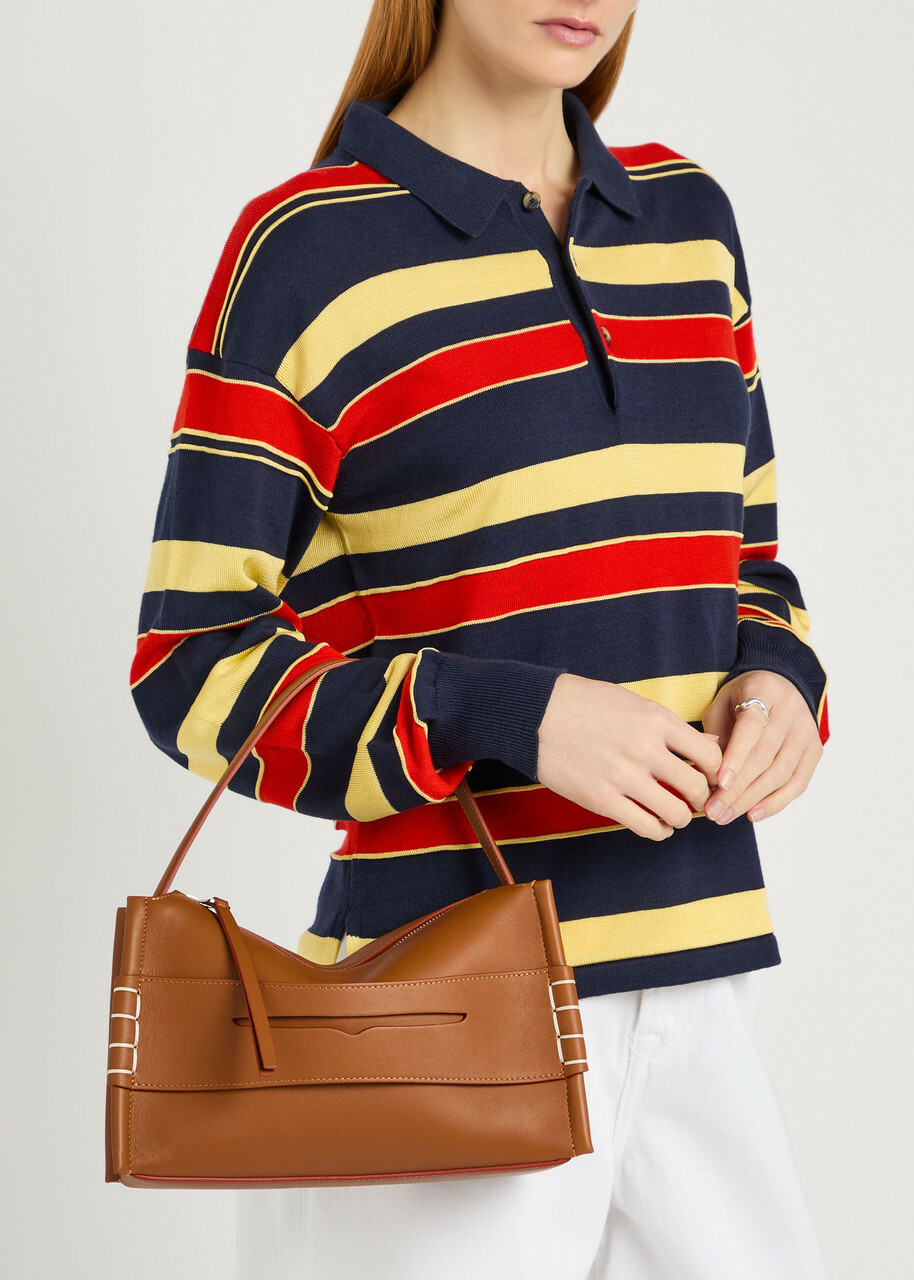 JW Anderson Loafer Leather Shoulder bag - Tan - One Size