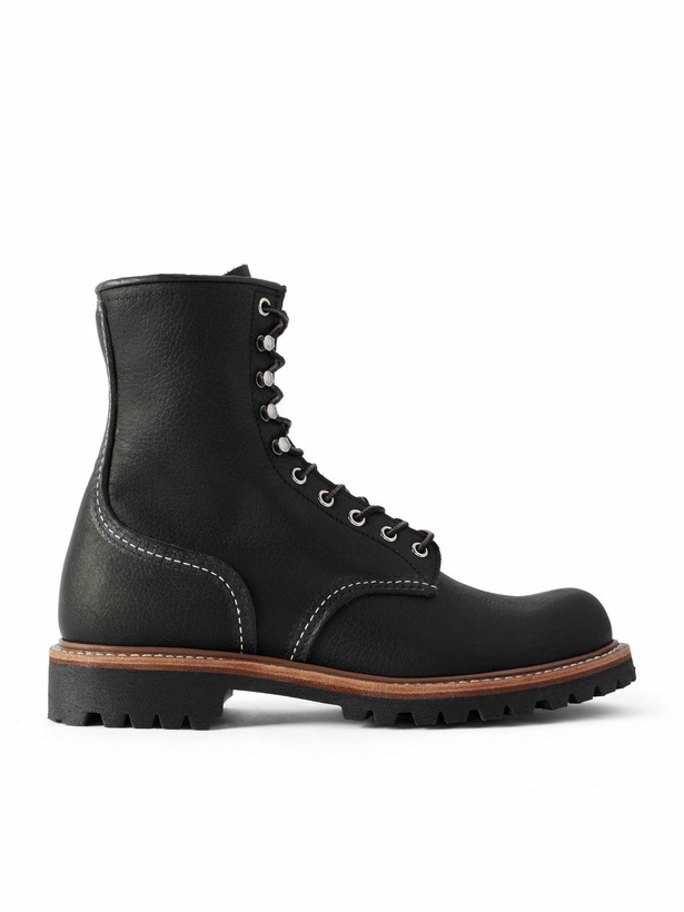 Photo: Red Wing Shoes - Logger 4501 Leather Lace-Up Boots - Black