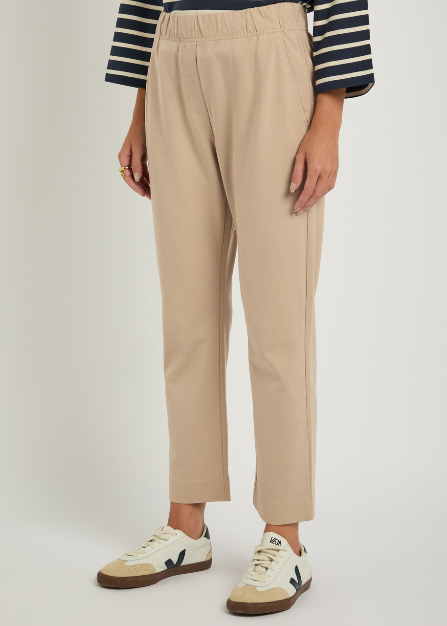 Weekend Max Mara Elfo Jersey Trousers Beige