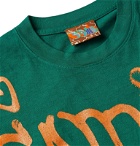 COME TEES - Printed Cotton-Jersey T-Shirt - Green