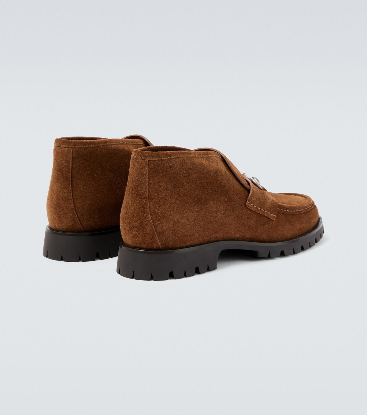 Gucci Horsebit suede ankle boots
