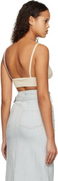Elleme Off-White Rib Bra