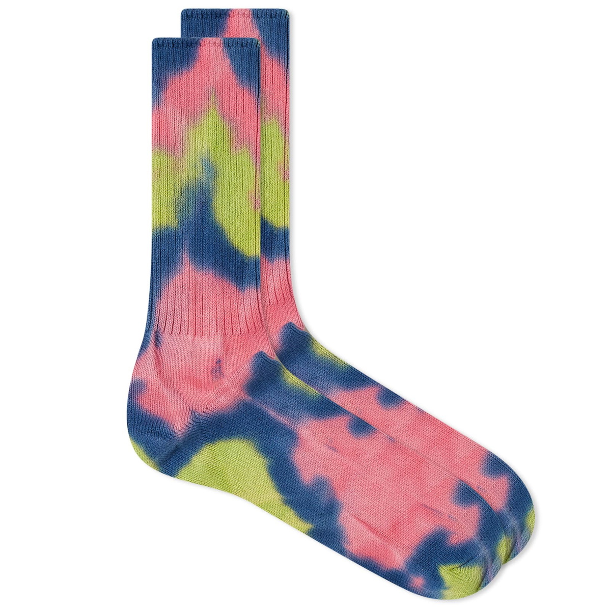 Anonymous Ism Tie Dye Crew Sock in Pink