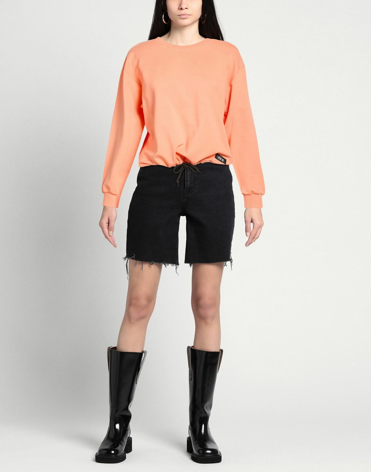 Shoe Womens Sweatshirt in Orange