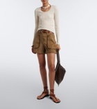 Isabel Marant Selenie ribbed-knit silk and cotton sweater