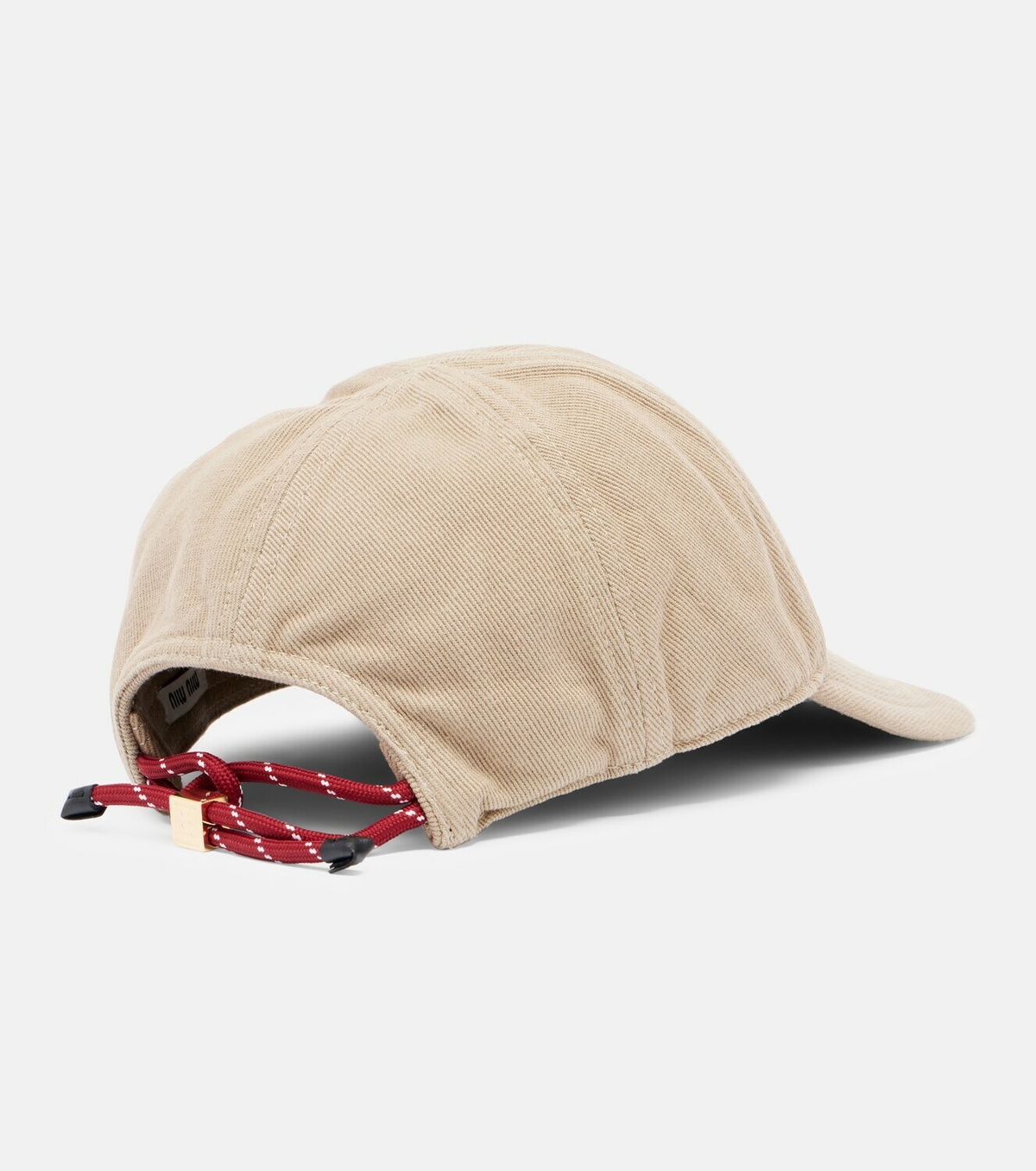 Miu Miu Logo denim baseball cap