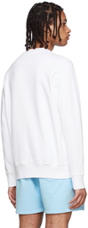 Casablanca White Organic Cotton Sweatshirt