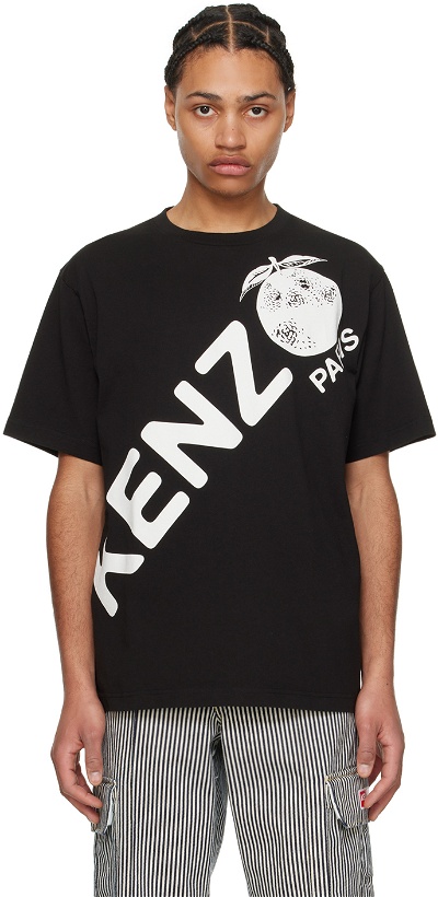Photo: Kenzo Black Kenzo Paris Logo T-Shirt