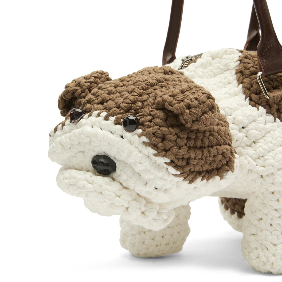 Charles Jeffrey Loverboy Women's Bulldog Bag in Beige/White 