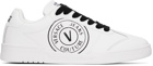 Versace Jeans Couture White Brooklyn V-Emblem Sneakers