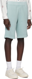 PS by Paul Smith Blue Embroidered Shorts