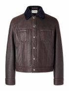 LOEWE - Shearling Trucker Jacket - Brown