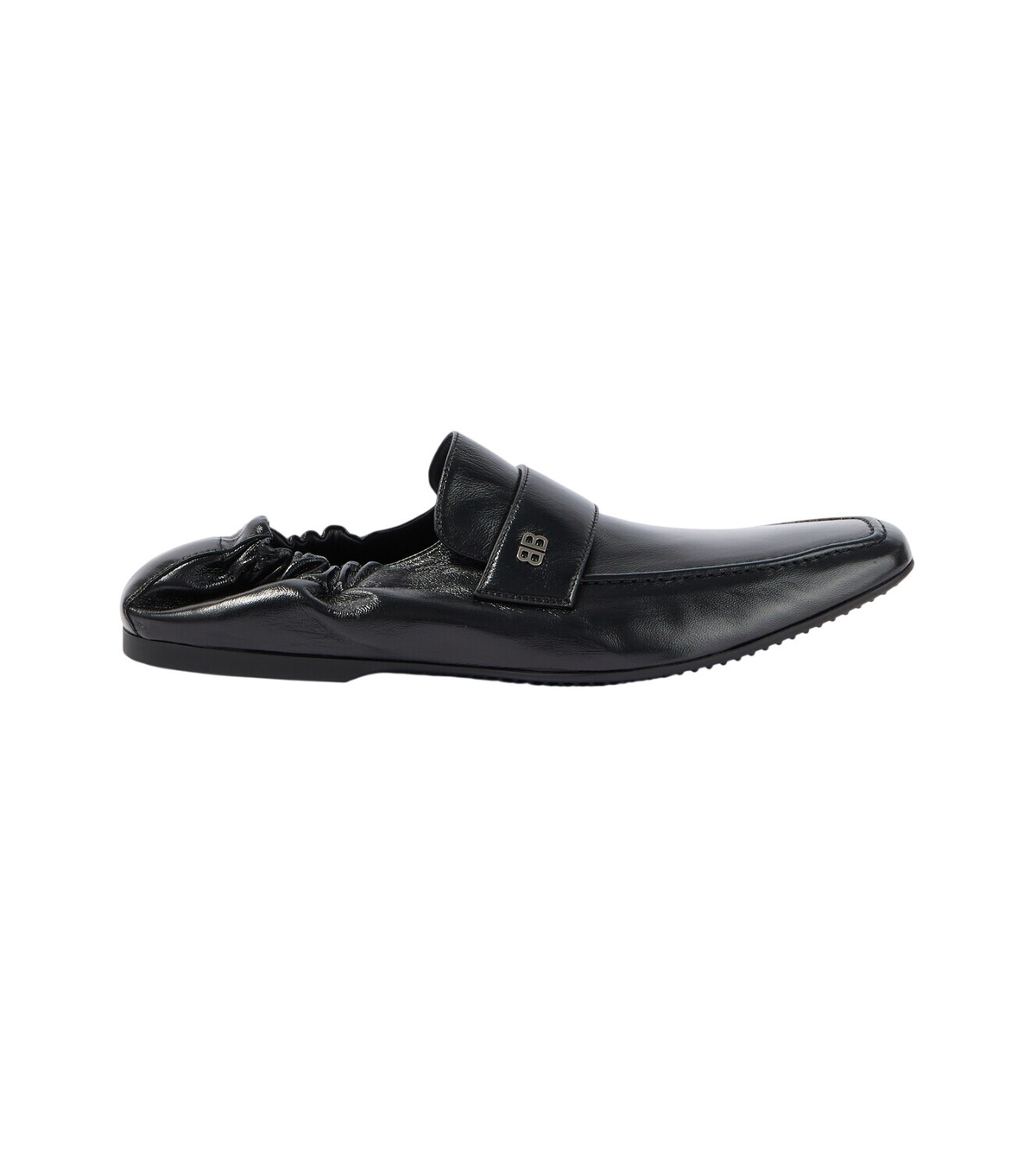 BALENCIAGA - Space Shoe Faux Patent Leather Loafers Balenciaga