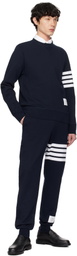 Thom Browne Navy Classic Loopback 4-Bar Sweatshirt