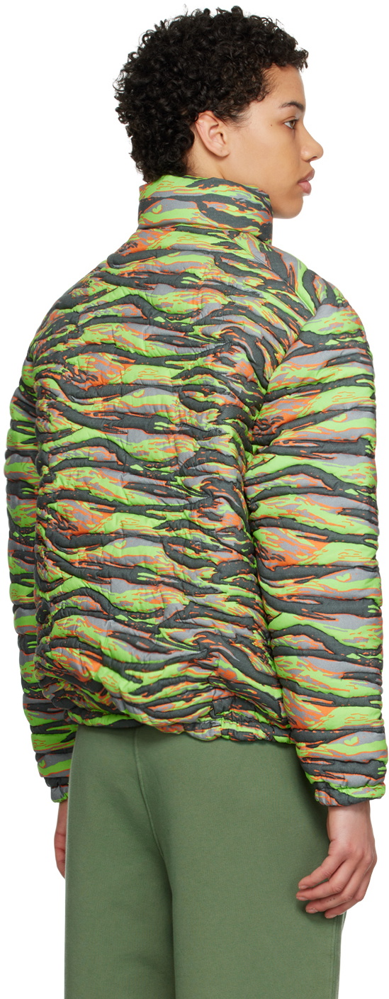 ERL Green Printed Down Jacket