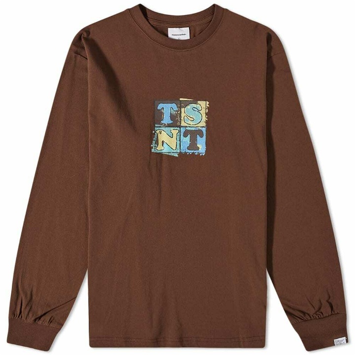 Photo: thisisneverthat Men's Long Sleeve Painted T-Shirt in Brown