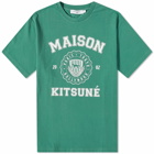 Maison Kitsuné Men's Varsity Comfort T-Shirt in Tropical Green