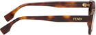 Fendi Brown Lettering Sunglasses