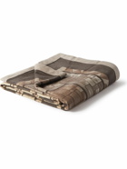 Loro Piana - Suede-Trimmed Printed Cashmere Blanket