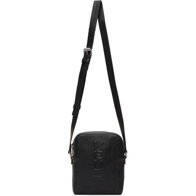 Photo: Kenzo Black Leather Logo Crossbody Bag