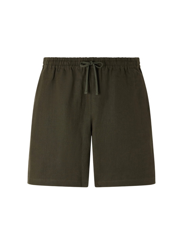 Photo: Aimé Leon Dore - Straight-Leg Linen Drawstring Shorts - Green