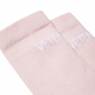 Vetements Women's Logo Sports Socks in Baby Pink