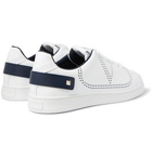 Valentino - Valentino Garavani Backnet Perforated Leather Sneakers - White