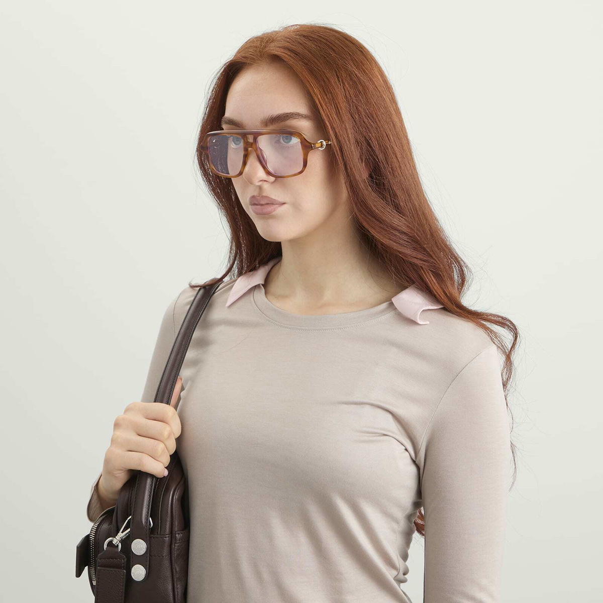 Gucci GG2052S Optical Glasses in Havan/Transparent 