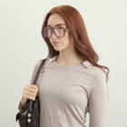 Gucci GG2052S Optical Glasses in Havan/Transparent 