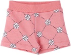 Marni Baby Pink Flower Shorts