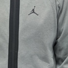 Air Jordan Men's Dri-FIT Sport Statement Air Zip Hoodie in Dark Grey Heather/Black