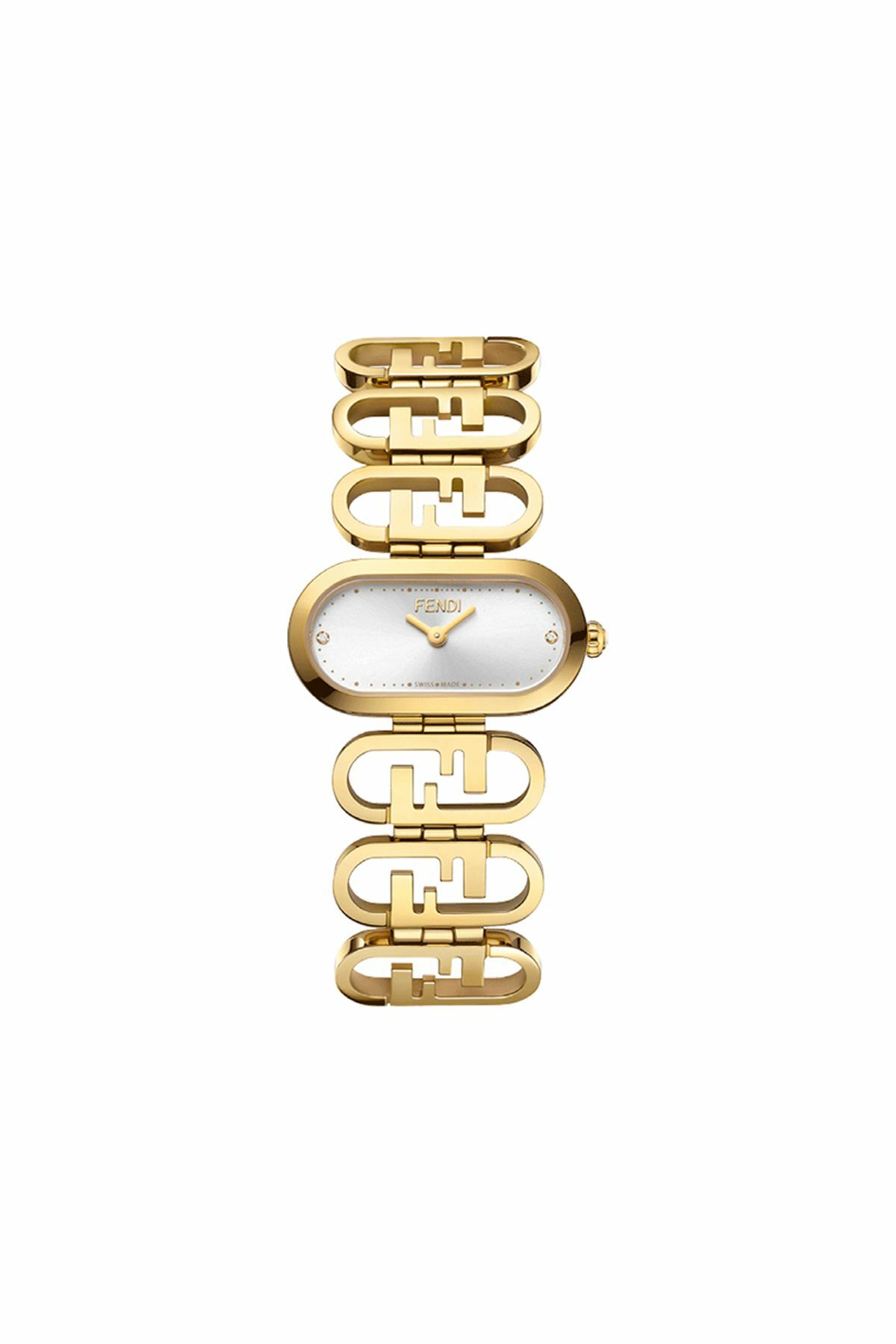 FENDI o'lock horizontal watch Gold Fendi