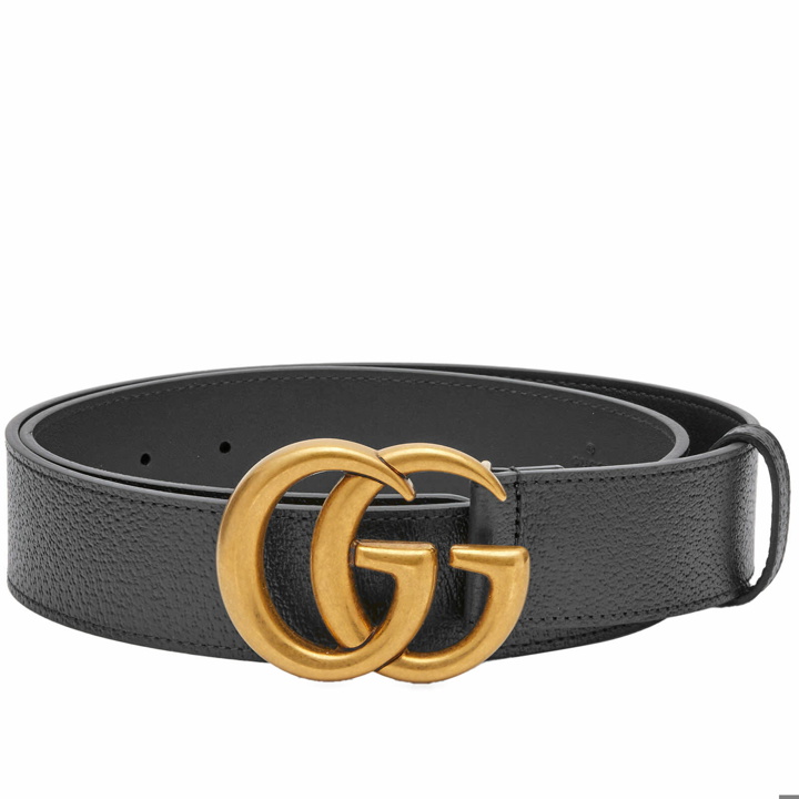 Photo: Gucci Men's Medium GG Supreme Belt in Black