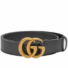 Gucci Men's Medium GG Supreme Belt in Black