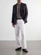 S.N.S. Herning - Given Striped Wool Sweater - Brown