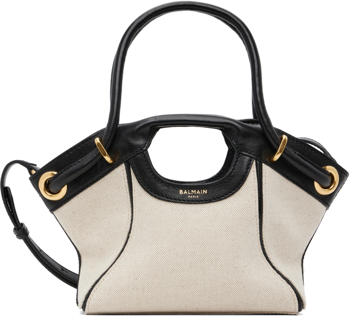 BALMAIN Black & Off-White Small Bag