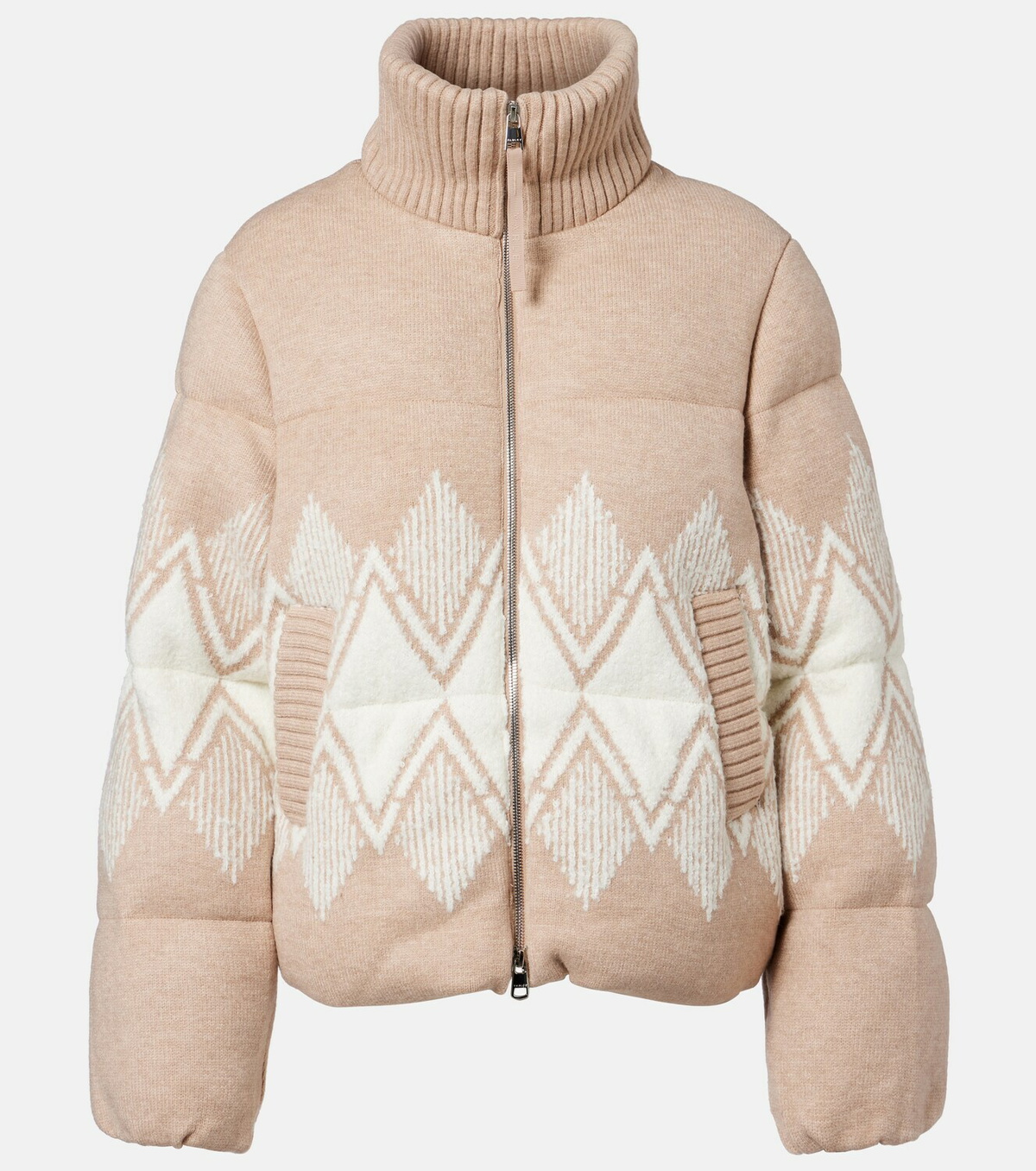 Varley Belinda knitted puffer jacket