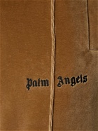 PALM ANGELS Velvet Cotton Blend Track Pants