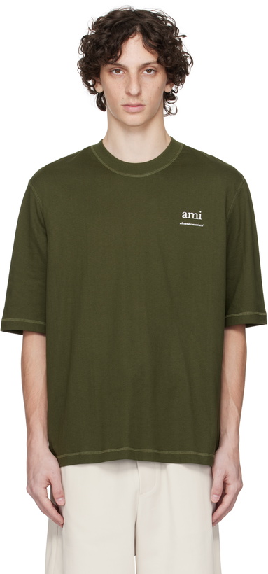 Photo: AMI Paris Green Cotton T-shirt